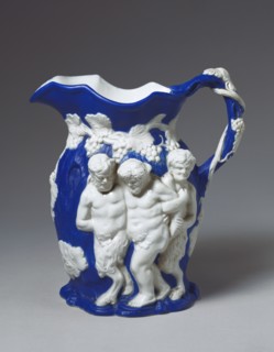 Silenus Jug, by Minton & Co. Stoke-on-Trent, Staffordshire, England, mid-19th century