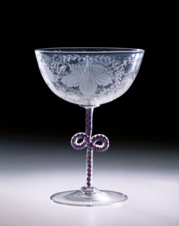 Wine Glass, by George Bacchus & Sons. Birmingham, England, mid-19th century