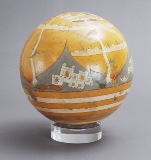 Terrestrial Globe. Orissa, India, 19th century