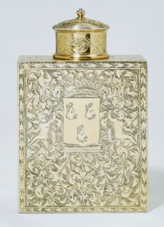 Tea caddy, made by Isaac Liger. England, c.1706