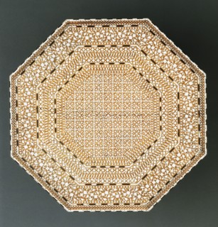 Small table, octagonal top with eight legs. India, 1881