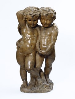 Boy and Girl with a Goose, by Pierino da Vinci and Niccolo Triboli. Florence, Italy, mid-16th century