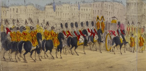 The Queen's Coronation Procession. London, England, 1838