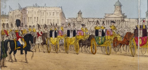 The Queen's Coronation Procession. London, England, 1838