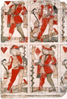 Uncut Playing Cards. France, early 16th century