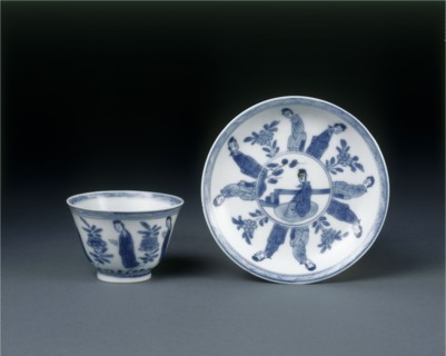 Cup and saucer. China, Kangxi period, c. 1662-1722