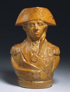 Jug in the form of Lord Nelson. England, mid-19th century