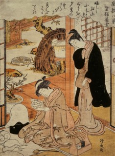 Representation of Evening Snow, by Torii Kiyonaga. Japan, 19th century
