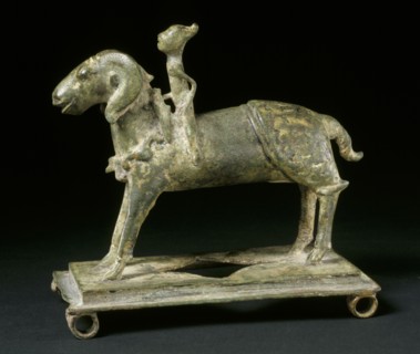 Ram and rider. Majapahit, Java, 14th-15th century