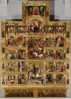 The St George's Altarpiece, by AndrÚ Marzal de Sas. Valencian School, Spain, early 15th century