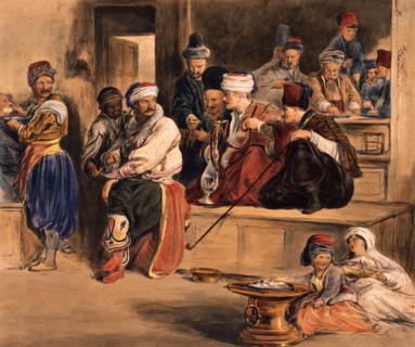The Turkish Courier relating the capture of Acre, by Sir David Wilkie. Turkey, 19th century