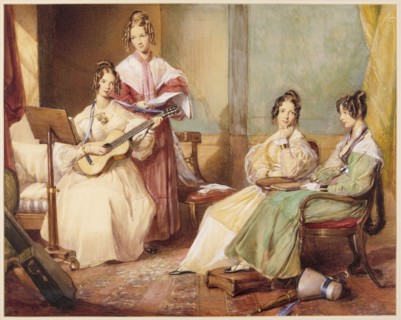 The Four Daughters of Archbishop Sumner, by G. Richmond. Britain, 1833
