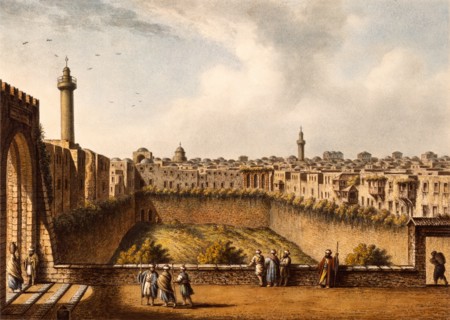 Pool of Bethesda, by Luigi Mayer. Jerusalem, 18th century