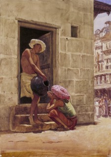 A Drink On The Way, by John Griffiths. Britain, 19th century