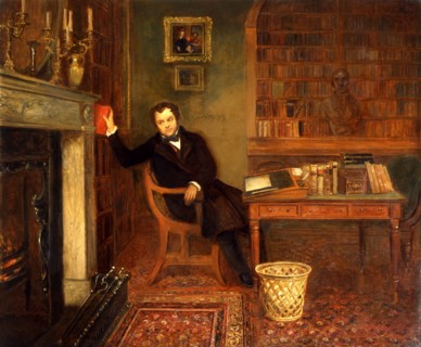 John Forster in his library, by Edward Matthew Ward. England, 19th century