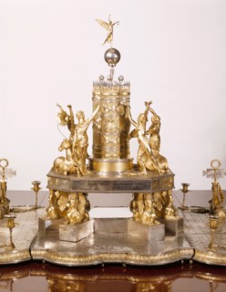 Central portion from the Portuguese Centrepiece, designed by D.A. Sequeira. Lisbon, Portugal, 19th century