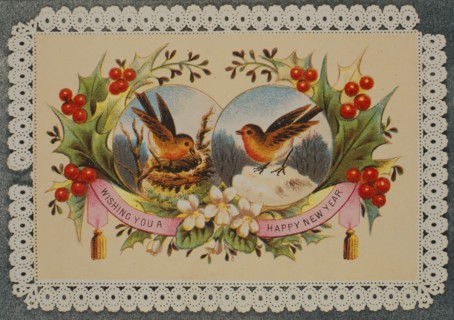 Victorian Christmas Card. England, 19th century