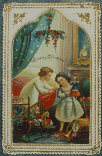 Victorian Christmas Card. England, 19th century