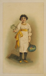 Victorian Christmas Card. England, 19th century