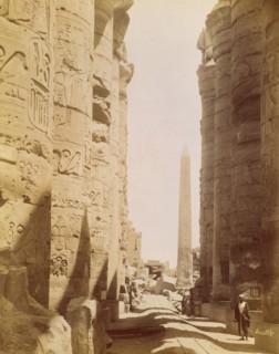 Temples at Karnak, photo Felice Beato. Egypt, 19th-20th century