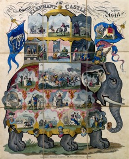 The Noble Game of Elephant and Castle, or Travelling in Asia, boardgame. London, England, 1822