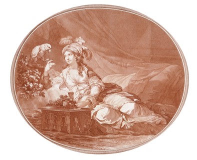 A Sultana, by P.J. Loutherbourg. Middle East, 18th-19th century