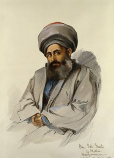 Elias - Jacobite Priest from Mardin, by Amadeo Preziosi. Italy, mid-19th century