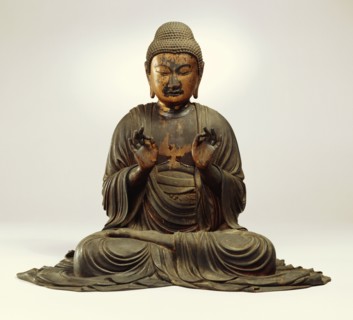 Seated figure of Amida Buddha. Japan, 13th century