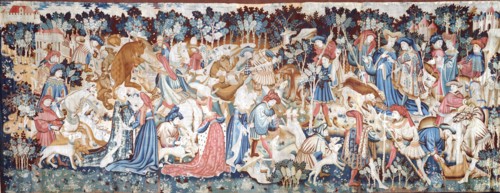 The Devonshire Hunting Tapestry - Boar & Bear Hunt. Southern Netherlands, 15th century
