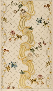 Design for woven silk, by Anna Maria Garthwaite. London, England, mid-18th century