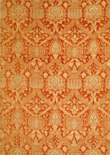 Granada furnishing fabric, by William Morris. London, England, 1884