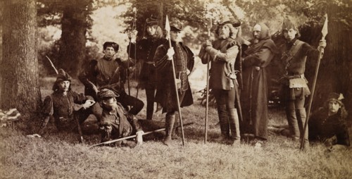 Cast members of As You Like It. England, late 19th century