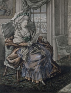 The Months - January, by Robert Dighton. England, late 18th century
