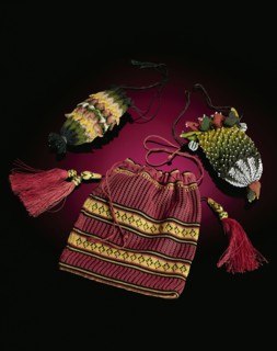 Three knitted purses. England and Italy, 19th century