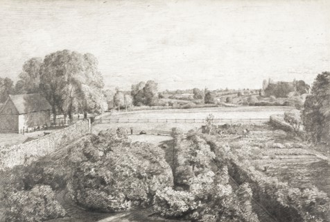 Constable, Vue du jardin potager de la maison Golding Constable à East Bergholt