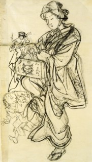 Woman Puppeteer. Japan, 19th century