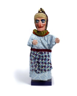 Glove puppet of Judy, by Fred Tickner. England, 20th century