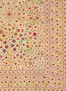 Floorspread, detail. India, 18th century