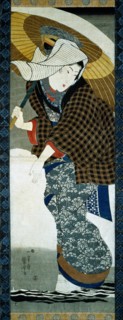 A Beauty and a SNwman, by Utagawa Kuniyoshi. Japan, 19th century