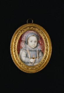 Edward VI as a child, by Isaac Oliver. England, 16th-17th century