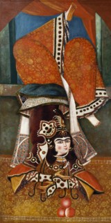 Dancer Performing Acrobatics. Iran, early 19th century