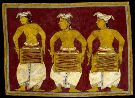 Three drummers. Sri Lanka, 18th century