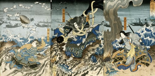 The Battle of Dan-N-Ura, by Utagawa Kuniyoshi. Japan, 19th century