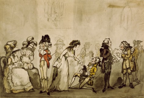Preparation for a New Comedy or A Green-room in Town, by George Moutard Woodward. England, 18th-19th century