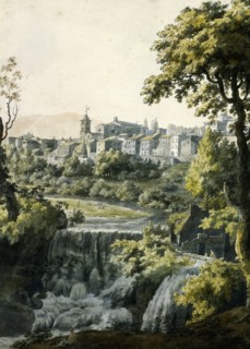 Tivoli, The Great Cascade, by Jonathan Skelton. Italy, 1758