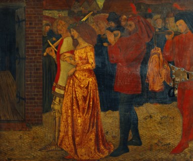 St George's Cabinet, detail, by Philip Webb. London, 1861