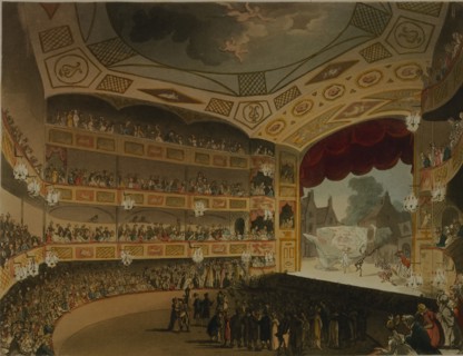 The Royal Circus, by John Bluck. Theatre Museum, London, England, 1809.