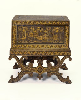 Chest on stand. Bareilly, India, mid-19th century