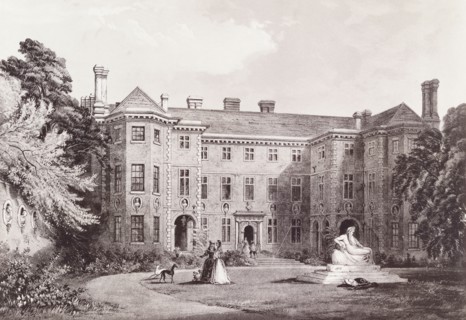 General view of Ham House. Surrey, England, 19th century