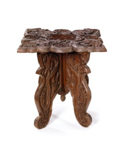 Folding table. Srinagar, Kashmir, India, early 20th century